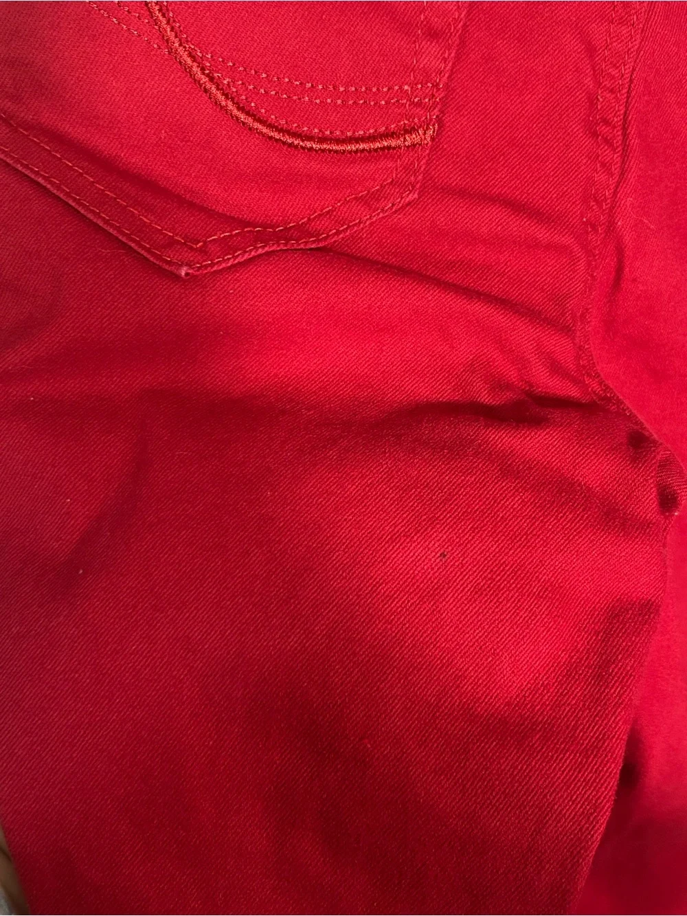 Roz & Ali Red Women’s Skinny Jeans - Picture 4 of 4